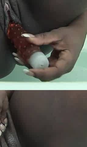 Big ass ebony fucked and facialized from BBC in the bathroom