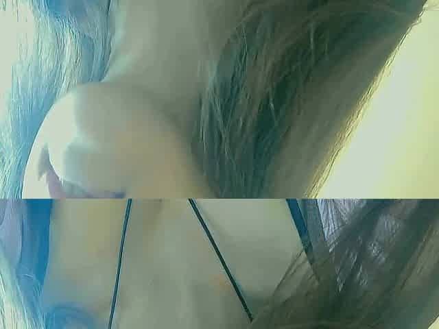 Cute student touching and teasing during the time that alone at home
