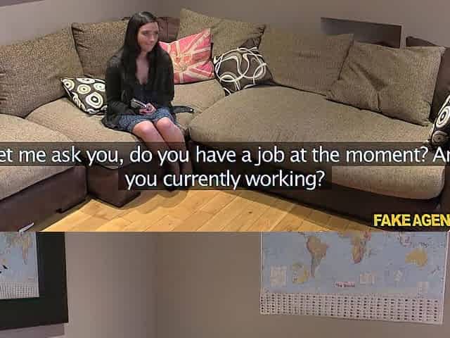 Fake Agent UK - Enjoyable virginal looking sweetheart given the porn try-out treatment