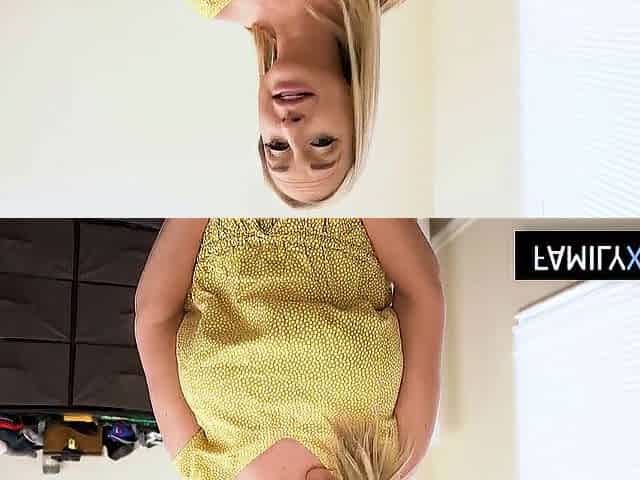 Curvy mother i'd like to fuck stepmother likes to play with stepson's giant boner