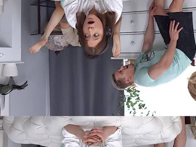 Tiny teen takes part in Male+Male+Female trio