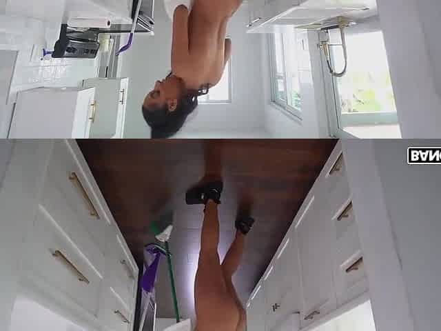 Cleaning Peters Dick With Claire Black