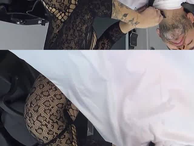 Fucking A Hot Bubble Butt Chilean Lady Barber In The Hair Salon With Antonio Mallorca Official