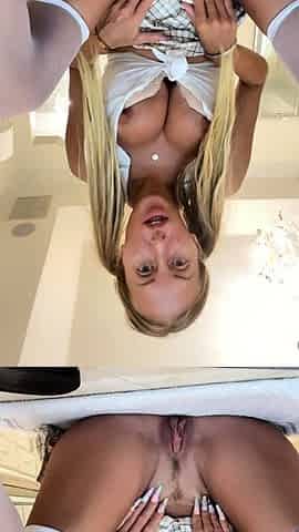 SEXY BIG BOOBS BLONDE ANAL MASTURBATION