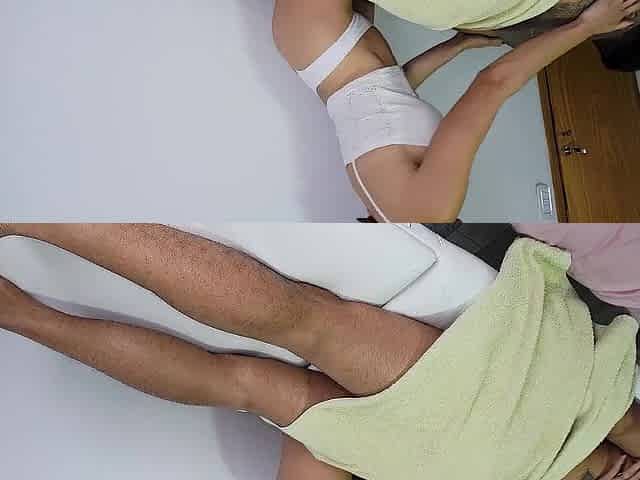 I give an erotic massage to the recent client - Part 1