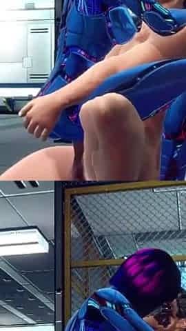 3D Space Cowboy Hardcore with Female Robot Sex Doll