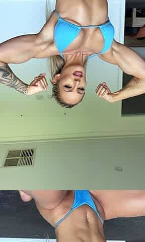 Cute blonde with big boobs solo