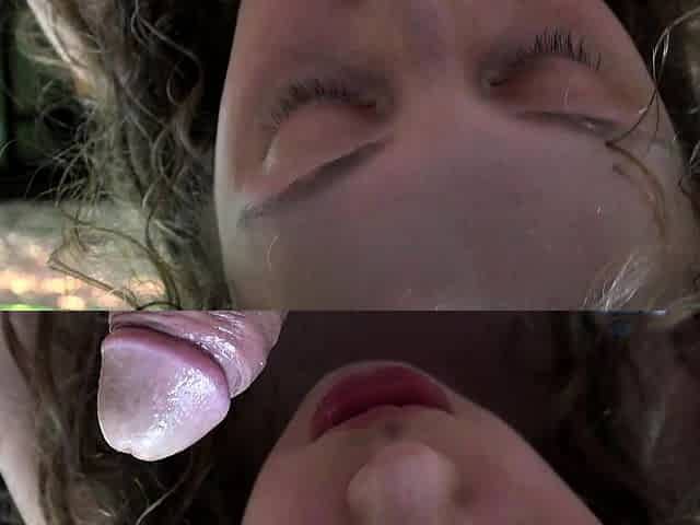 Hardcore ffm blowjob and doing handjob