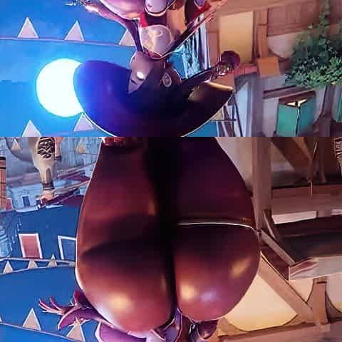 Foxy 3D Superwoman bounces up and down on a cock