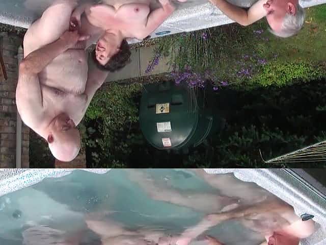 Mature sex - Water Board Inspector Returns - threesome with old fat ass grandma