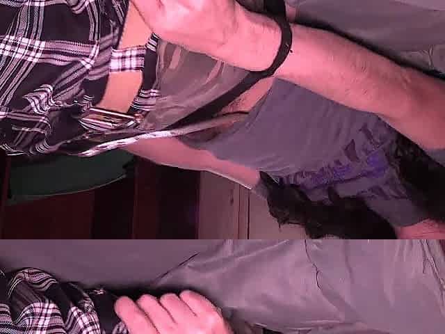 Tugjob with jizz drinking #14 (LEFT angle)