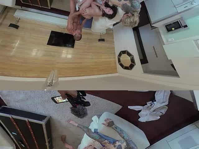 Busty Teen Lola Takes DP During Cheating VR Threesome!