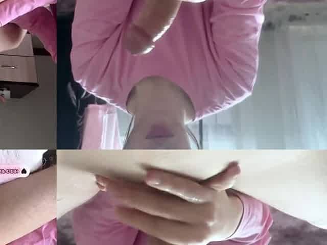 Maximum Pleasure! Inexperienced Cute Girl Masturbates And Sucks For The First Time