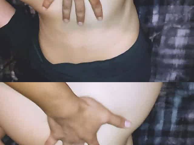 POV: Amateur couple fucking intensely until the guy cums on