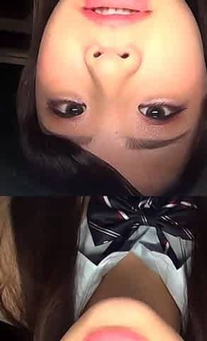 POV Drooling Tongue Kisses on Glass - Reia Hoshino Falls From Rich Girl Princess to Spit Feral, Still in Her College Uniform.