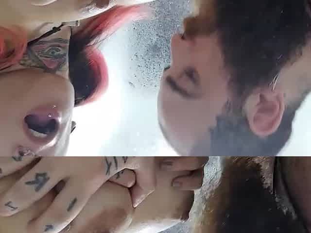 Squirting in the bathtub and shower...