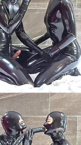 Double Dildo Fun, Full - Alex Latex
