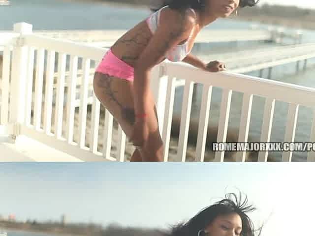 ROME Sexy Ebony Angel Twerks and Bounces her Butt