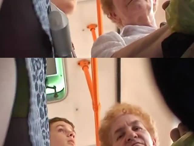 I think granny noticed that i was filming a good ass