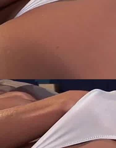 Busty blonde Samantha Ryan solo masturbates with her toys