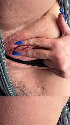 Gorgeous Golden-haired cumming at work????????