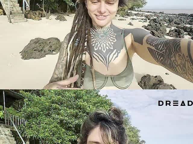 I did a adorable squirt on a deserted paradise beach