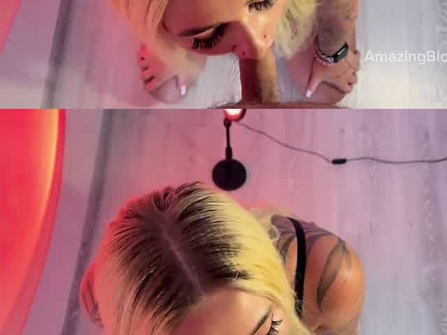 POV Home Sucking of a Beautiful Wife