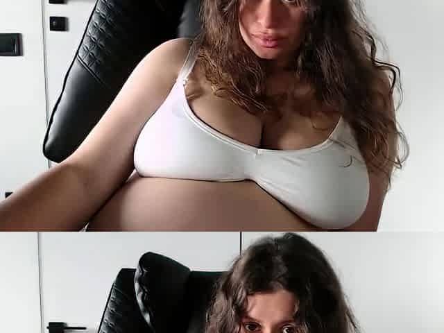Chubby Brunette Big Boobs Dildo Masturbation