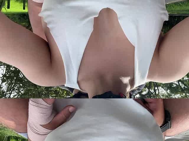 Picking up My Stepdad After College to Fill Her Pussy with Milk