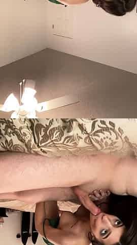 Brunette hookup amateur blowjob and dirtytalk sexdate