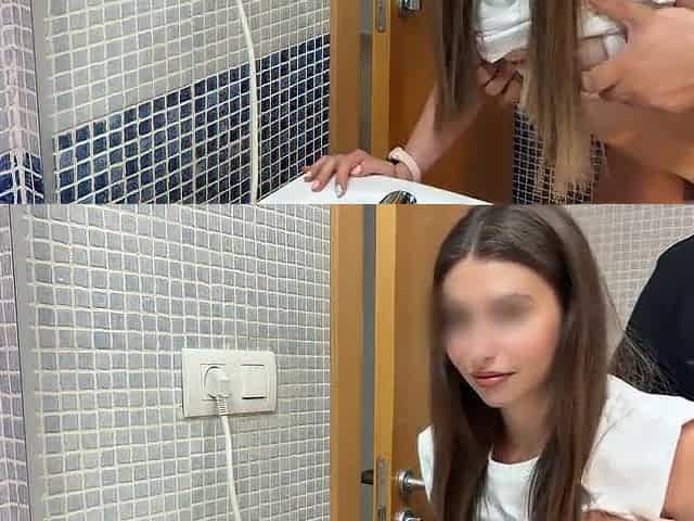 College hotty paying rent this month to her 48-year-old landlord