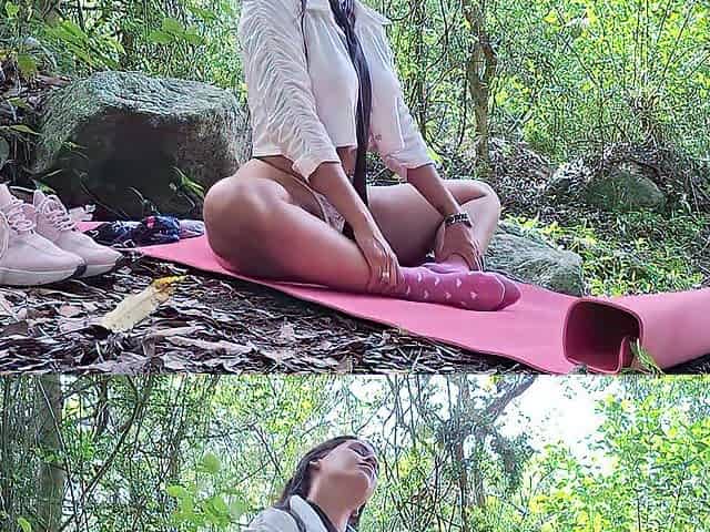 Breasty and large-booty mother I'd like to fuck stepmother bangs a immoral granddad in the woods