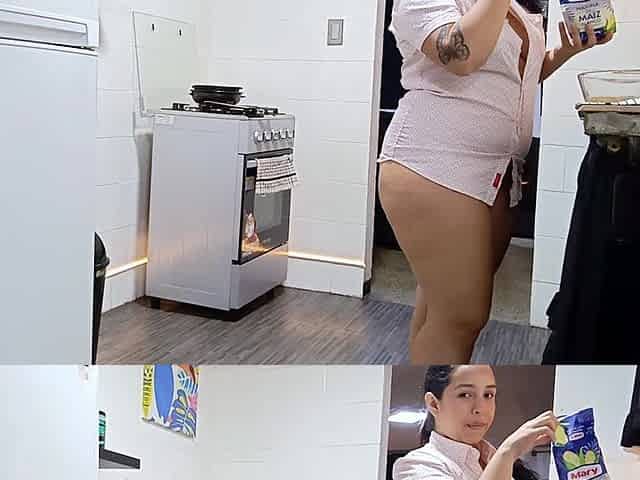 Stephanie Strips and Makes Food for You