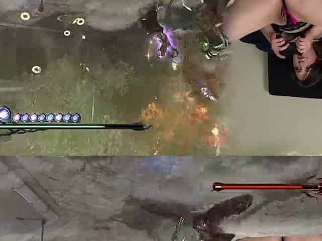 Lovense Connected Gaming! Hot Bimbo Plays Bayonetta! Movie 4