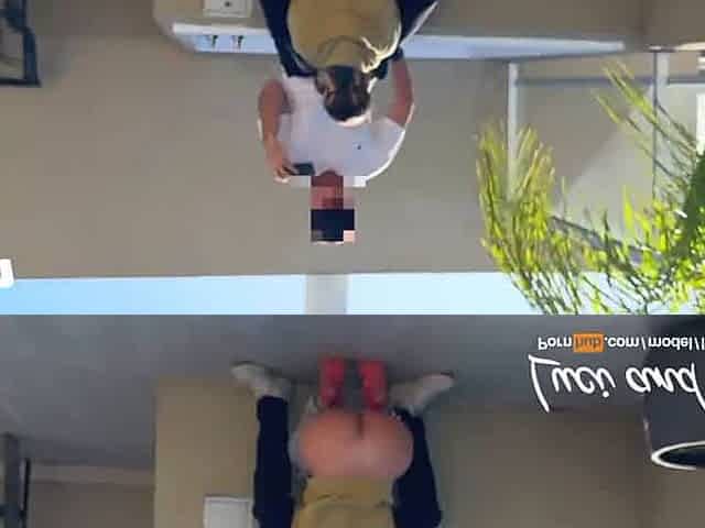 Home-made orgy with molten couple on balcony - jizz shot orgasm!