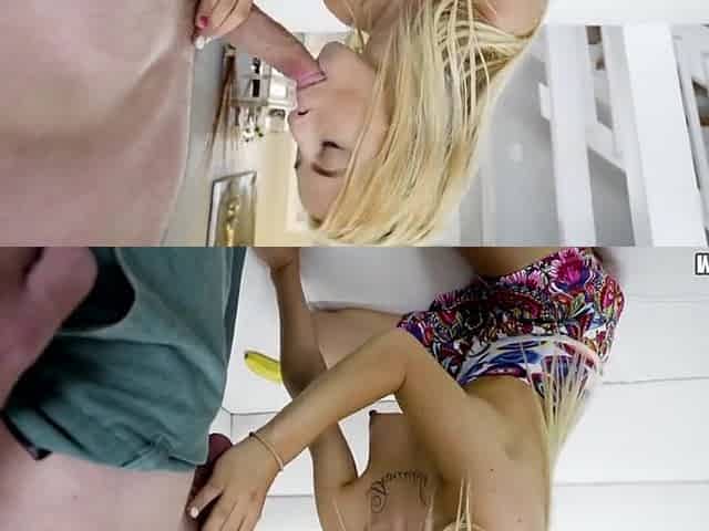 Tiny Blondes First Monster Cock With Kenzie Reeves