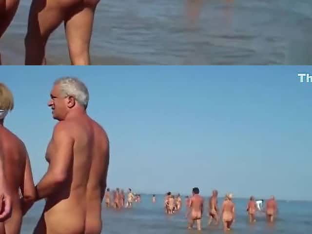 Mature Nudist Milfs Beach SpyCam Close-Up Voyeur HD Video