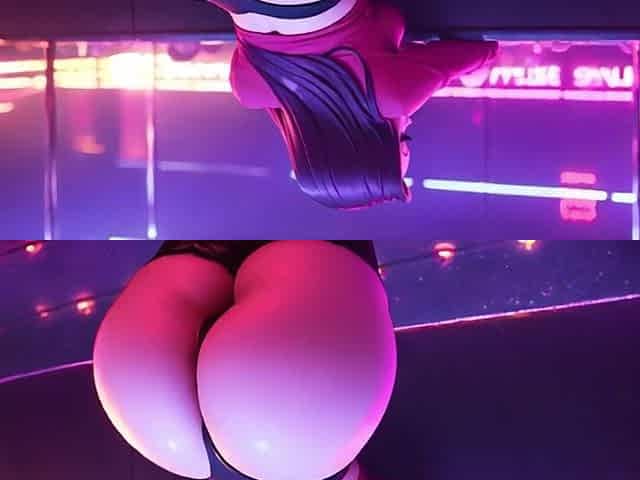 Cosplay. Bouncing Ass