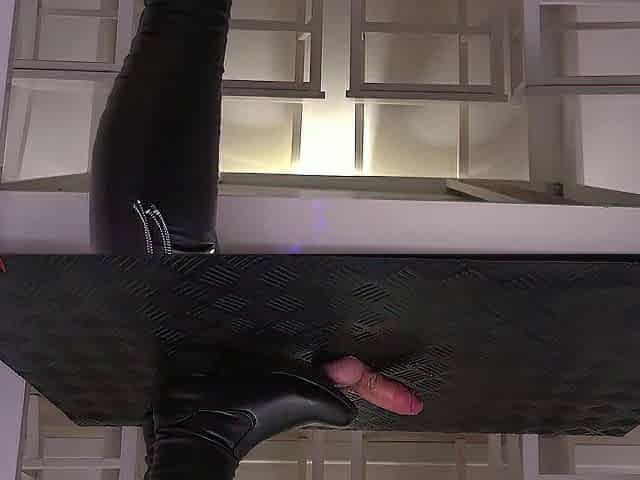 Stepsister Rod Crush in High Haunch Ebony Boots, No Compassion! - Bootjob, Shoejob, Ballbusting, CBT