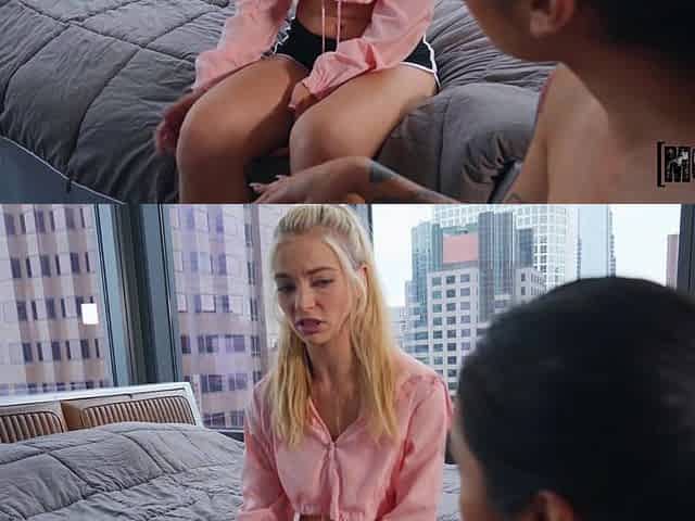 Naughty bimbos go lesbian filthy porn scene
