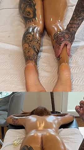 My First Tantric Massage Turns Into Hard Fuck and Creampie!