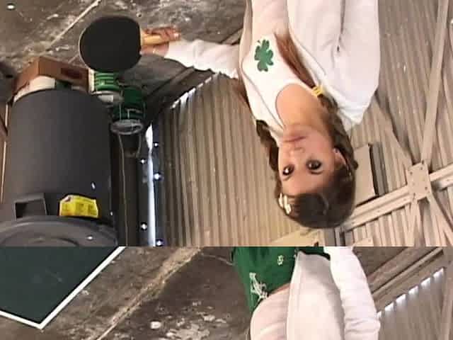 Table tennis teen cutie goes solo