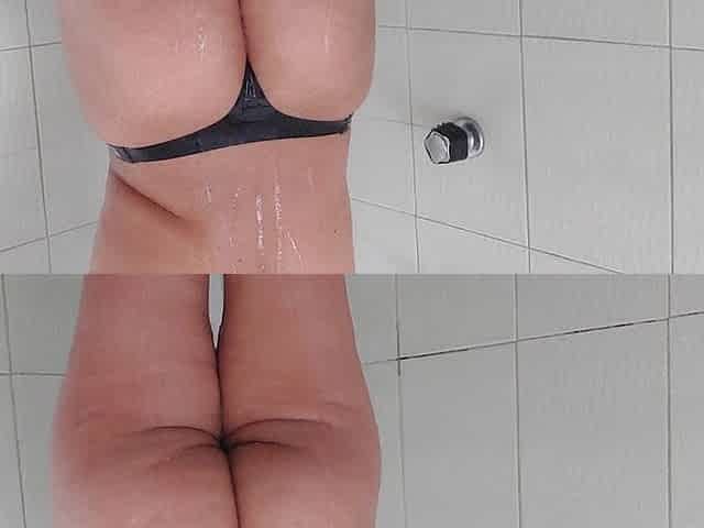 Big Ass Shows Her Big Ass in the Shower