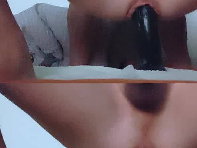 I put my butt on a lengthy and thick ebony phallus