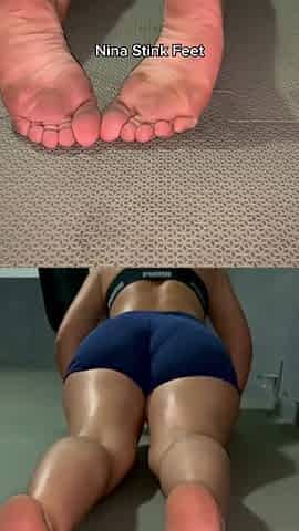 Kickboxing Workout at the Gym! Sweating in Public, Feet and Armpit Fetish.