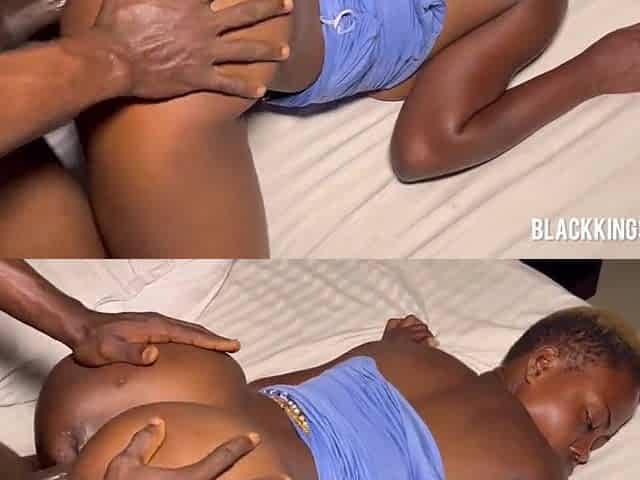 Bubble booty Black getting drilled