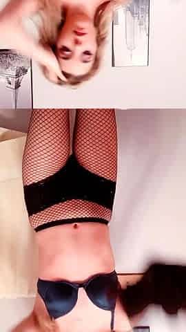 Solo masturbation of a beautiful amateur blonde