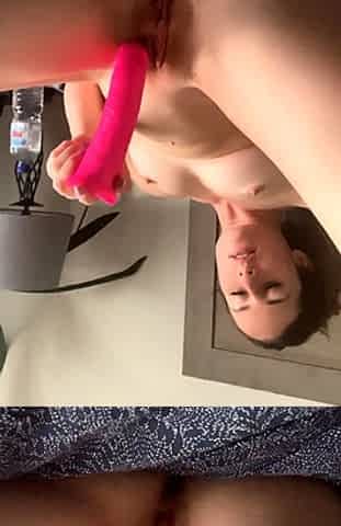 Small titted brunette amateur anal nailed at home