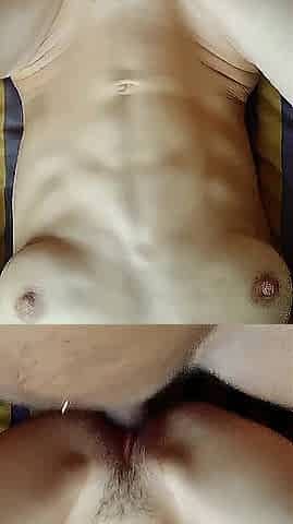 This built brunette hair with a firm body and taut holes gets banged by a large jock