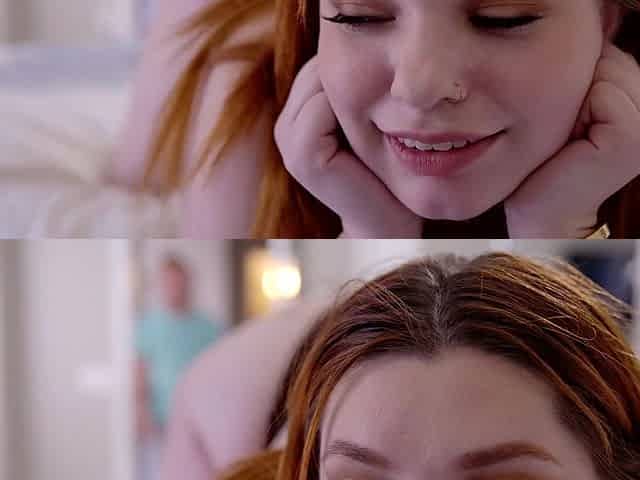 Pale redhead PAWG stepsisters seduced me with her big juicy ass